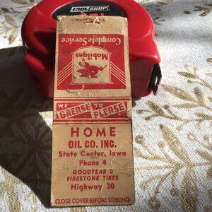 Matchbook Cover Home Oil Co. Inc. Advertising - State Center, Iowa - Mobilgas